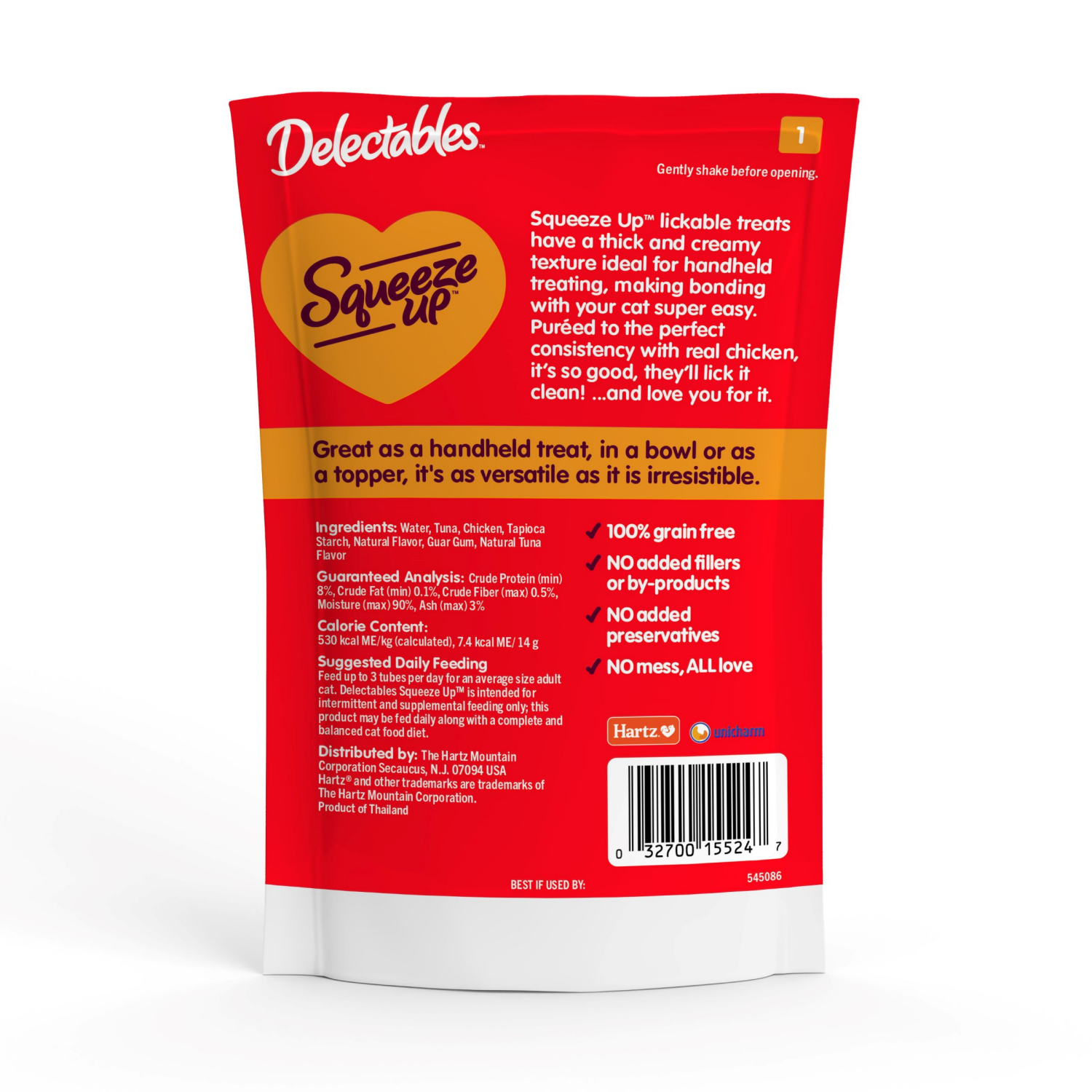 slide 2 of 3, Delectables Squeeze Up Handheld Lickable Treats with Chicken 4 - 0.5 oz Tubes, 4 ct