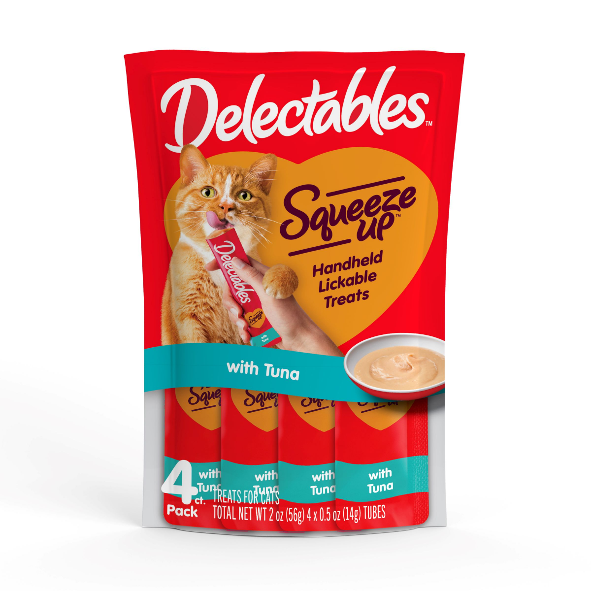 slide 1 of 9, Delectables Squeeze Up with Tuna, 4 ct