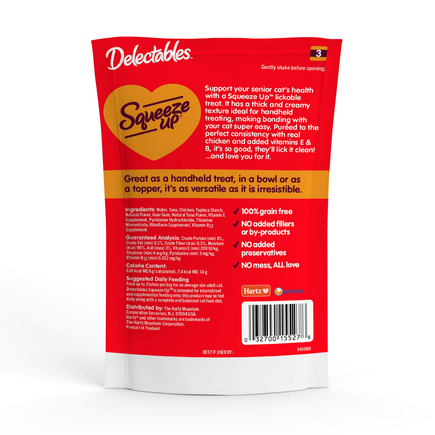 slide 2 of 3, Delectables Cat Treats with Chicken 4 - 0.5 oz Tubes, 4 ct