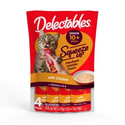 Delectables Cat Treats with Chicken 4 - 0.5 oz Tubes