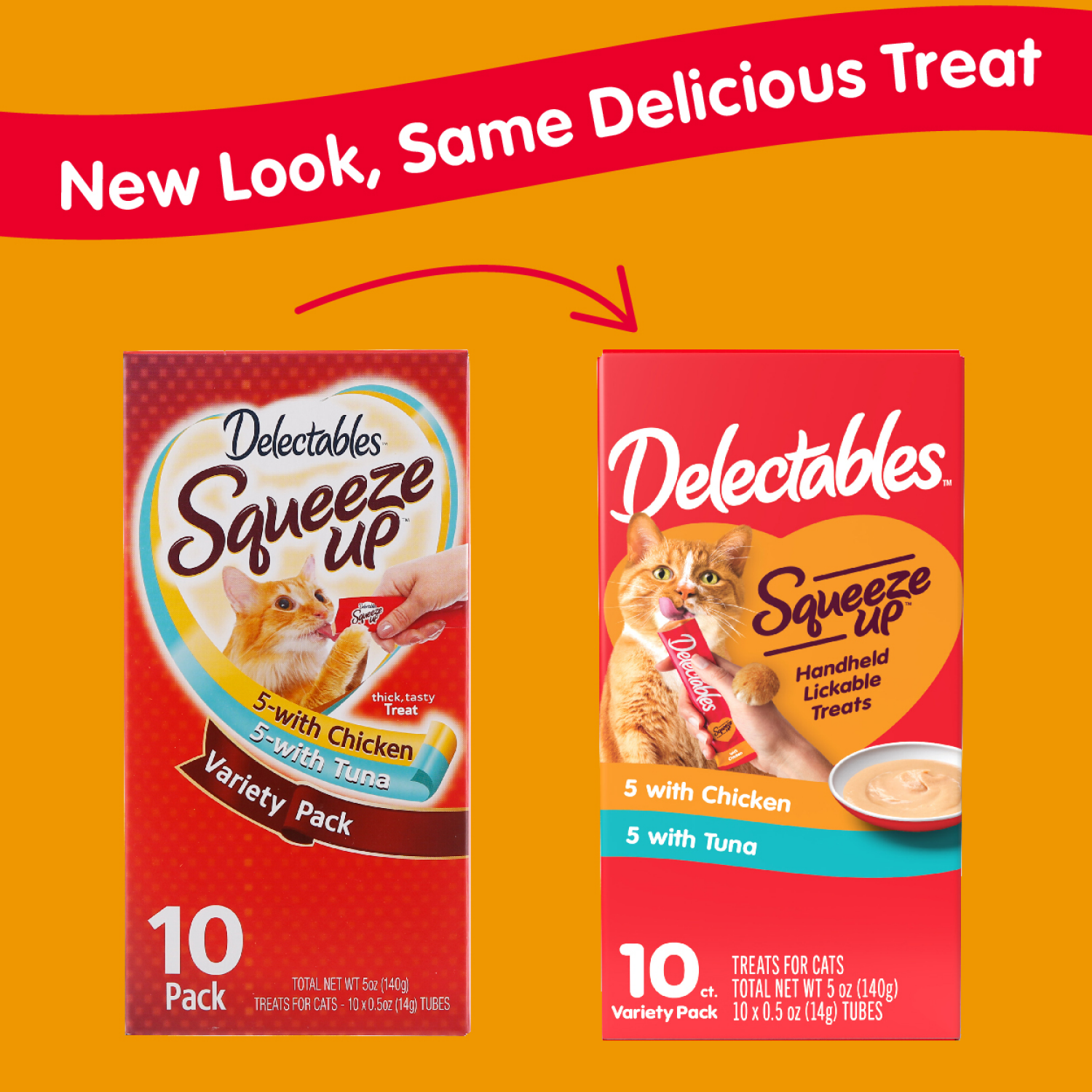slide 2 of 2, Delectables Hartz Delectables Squeeze Ups Lickable Cat Treats, 10ct, 10 ct