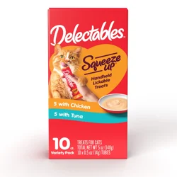 Delectables Hartz Delectables Squeeze Ups Lickable Cat Treats, 10ct
