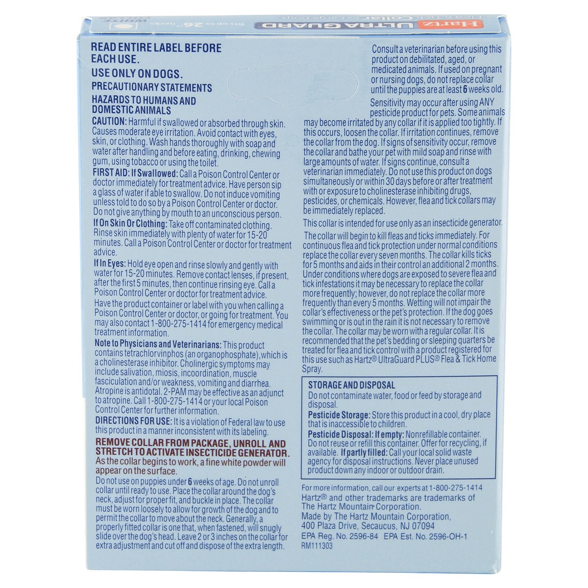 slide 4 of 4, Hartz Ultra Guard Flea and Tick Collar For Large Dogs White Fresh Scent, LG