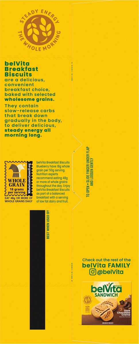 slide 3 of 9, belVita Blueberry Breakfast Biscuits, Value Pack, 12 Packs (4 Biscuits Per Pack), 21.12 oz