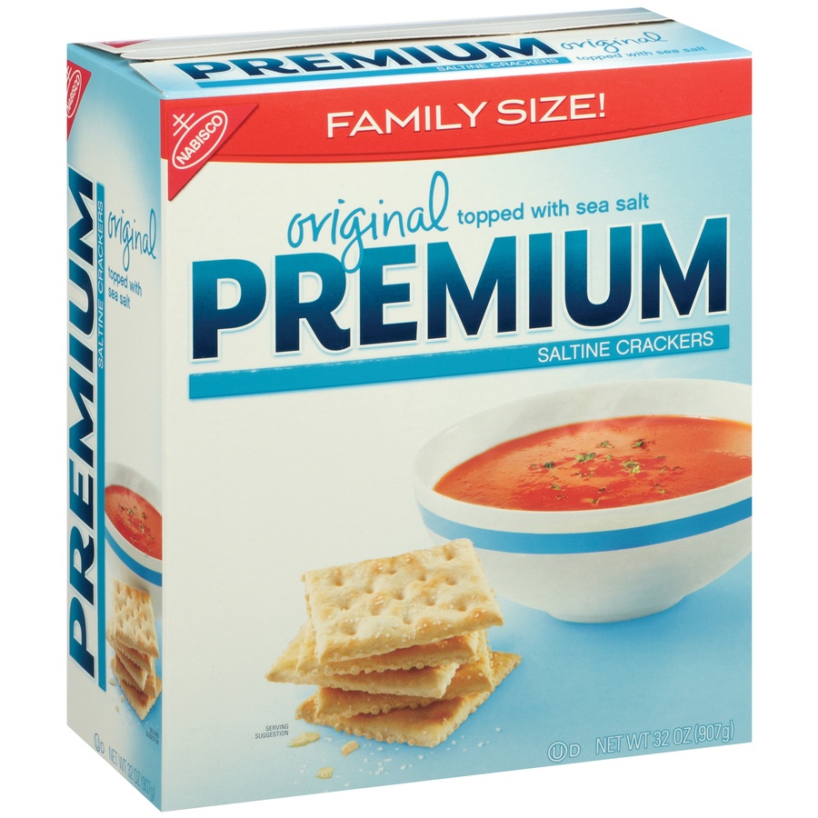 slide 4 of 5, Nabisco Premium Original Family Size Saltine Crackers, 32 oz