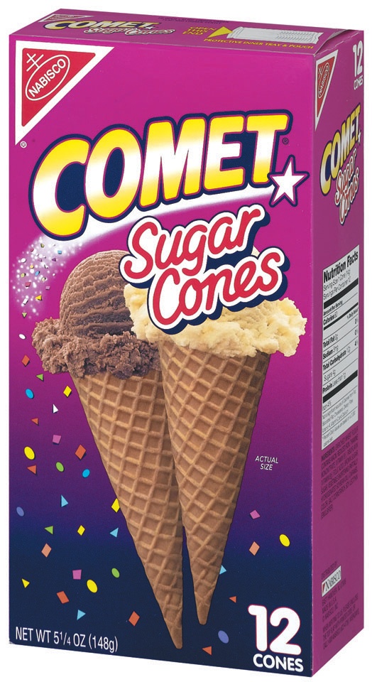 slide 3 of 3, Comet Cups Nabisco Comet Sugar Cones, 5.25 oz