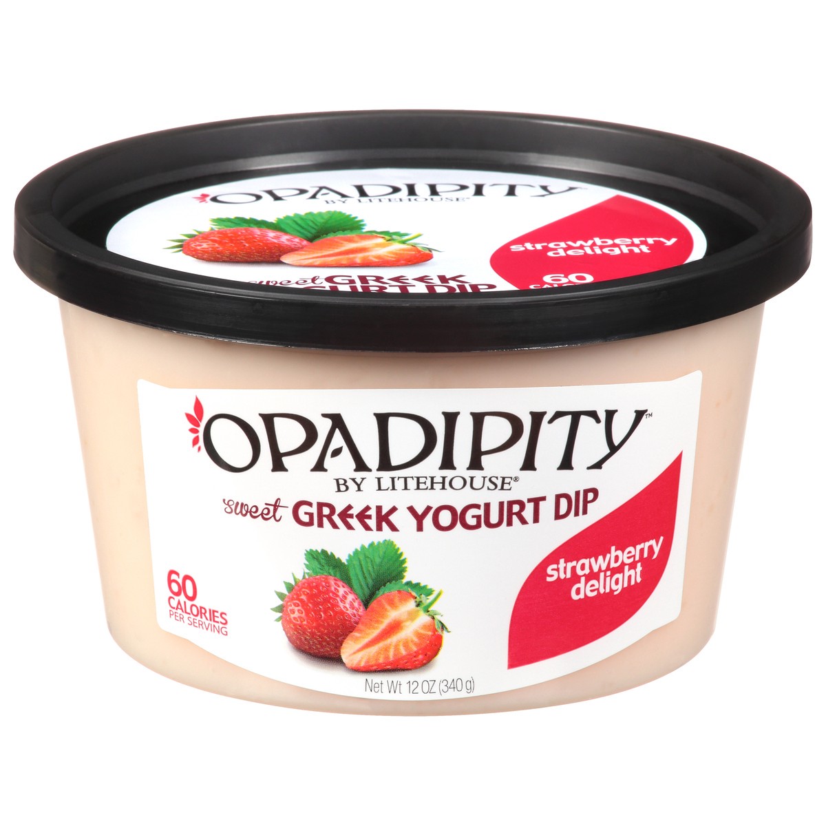 slide 9 of 12, Opadipity Litehouse Opadipity Strawberry Delight Sweet Greek Yogurt Dip 12 oz. Plastic Tub, 12 oz