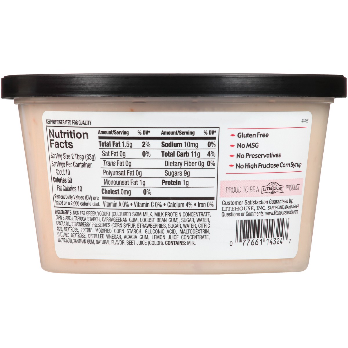 slide 6 of 12, Opadipity Litehouse Opadipity Strawberry Delight Sweet Greek Yogurt Dip 12 oz. Plastic Tub, 12 oz