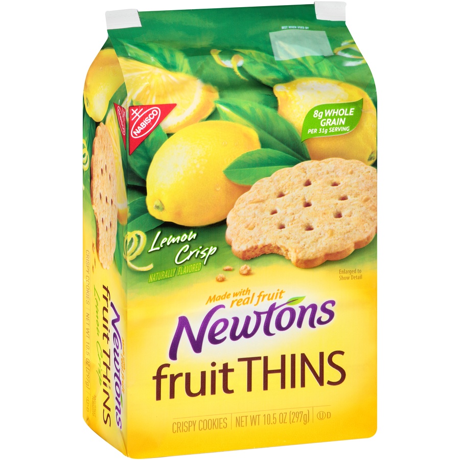slide 3 of 8, Nabisco Newtons Fruit Thins Lemon Crisp Crispy Cookies, 10 .5 oz