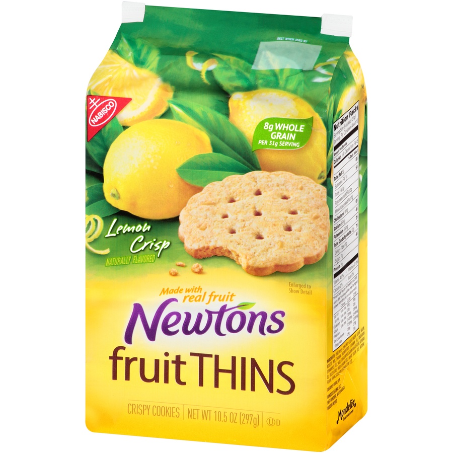 slide 4 of 8, Nabisco Newtons Fruit Thins Lemon Crisp Crispy Cookies, 10 .5 oz