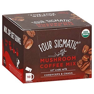 slide 1 of 1, Four Sigmatic Mushroom Coffee Mix Packets, 10 ct