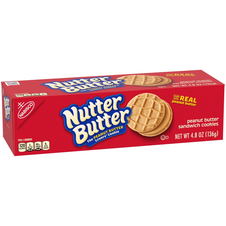 Nutter Butter Nabisco Nutter Butter Peanut Butter Sandwich Cookies 4.8 ...