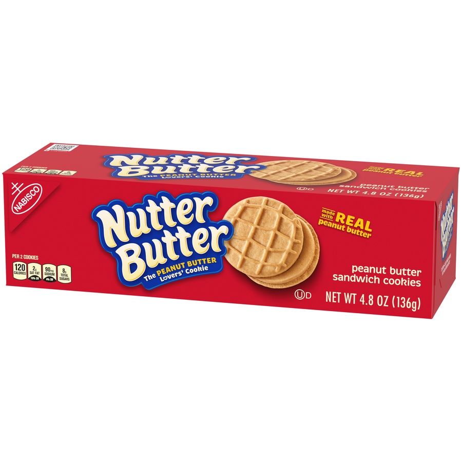 Nutter Butter Nabisco Nutter Butter Peanut Butter Sandwich Cookies 4.8 ...