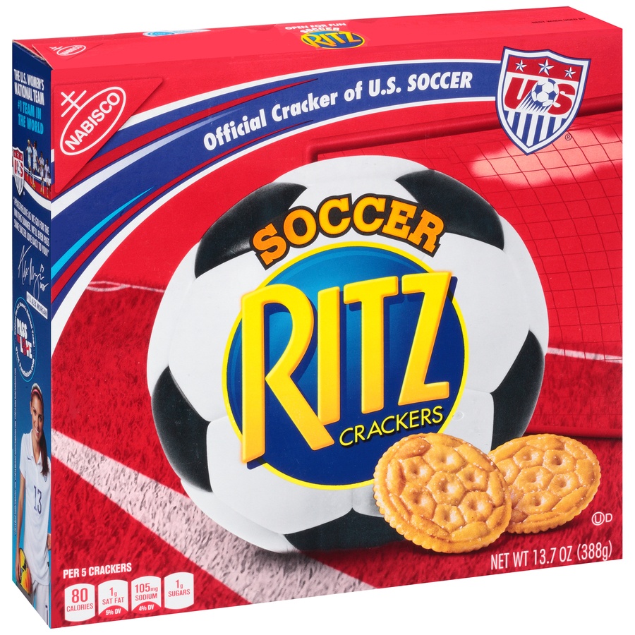 slide 2 of 8, Ritz Crackers, Soccer, 13.7 oz