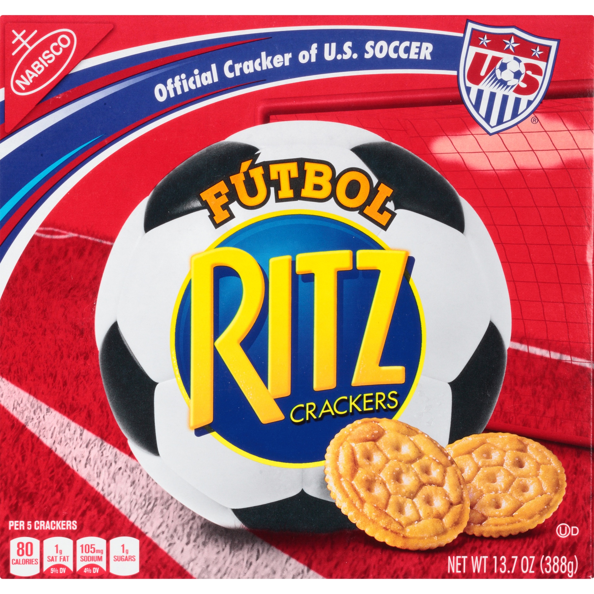 slide 5 of 8, Ritz Crackers, Soccer, 13.7 oz