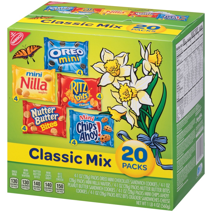 slide 4 of 9, Nabisco Spring Cookie And Cracker Classic Mix 20Ct, 20 oz