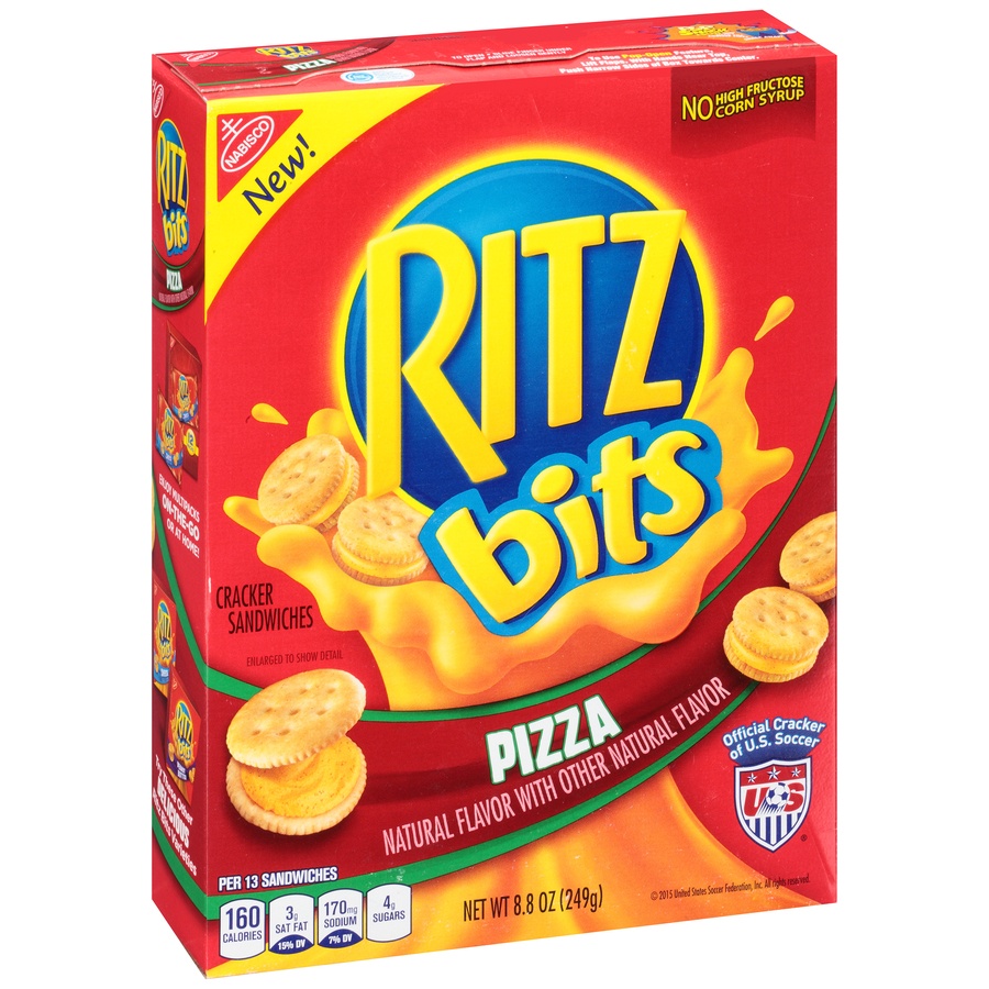 slide 2 of 8, Ritz Cracker Sandwiches, Pizza, 8.8 oz