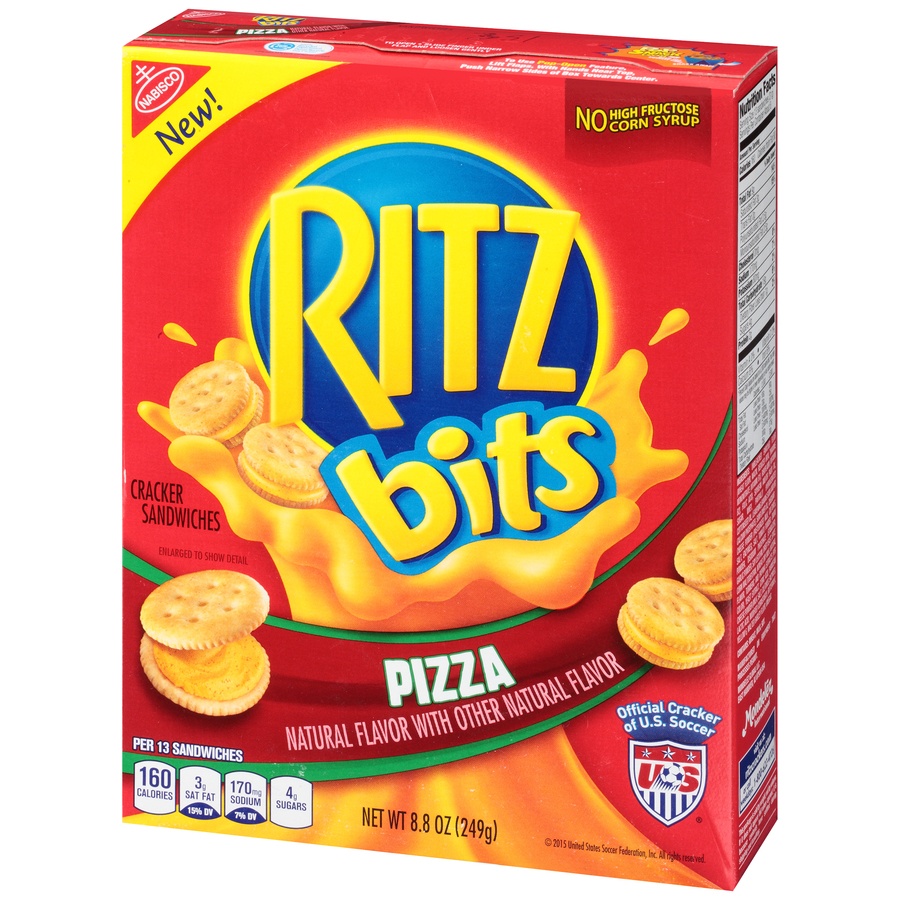 slide 3 of 8, Ritz Cracker Sandwiches, Pizza, 8.8 oz