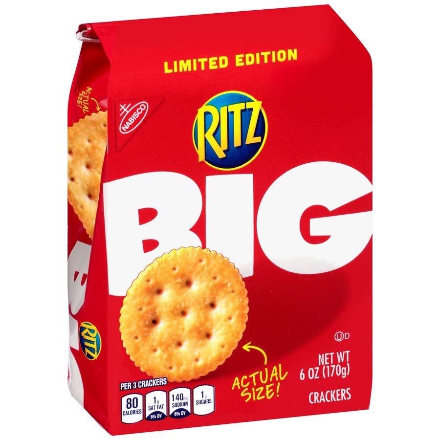 slide 2 of 8, Ritz Big Crackers Limited Edition, 6 oz