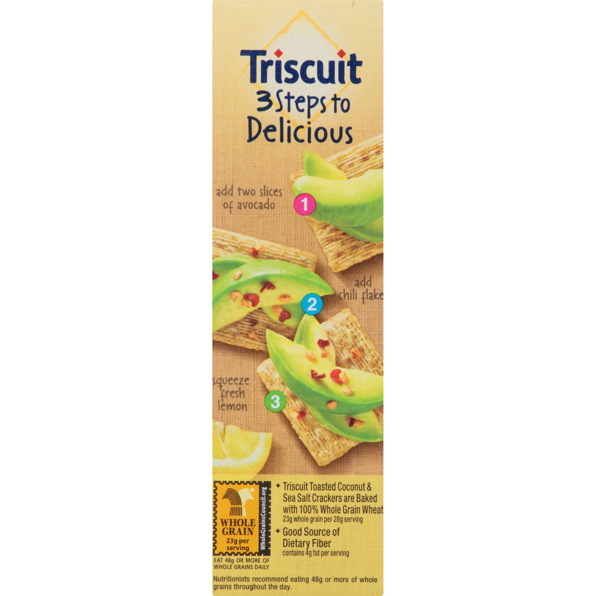 slide 3 of 8, Triscuit Toasted Coconut & Sea Salt Crackers, 9 oz