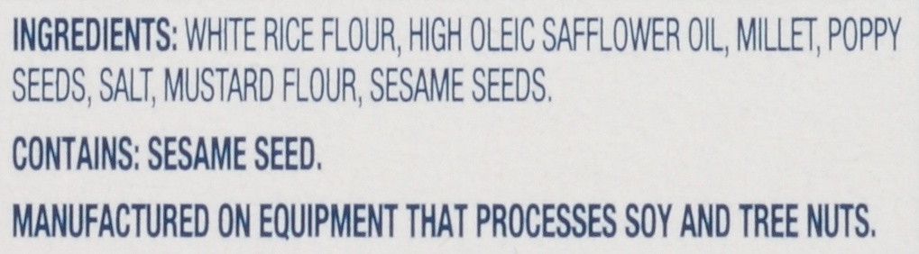slide 2 of 8, Nabisco Poppy Sesame Seed Rice Thins, 3.5 oz box, 3.5 oz