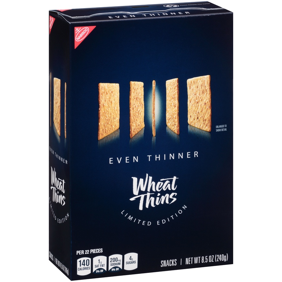 slide 2 of 8, Wheat Thin Original Thinner Crackers, 8.5 oz