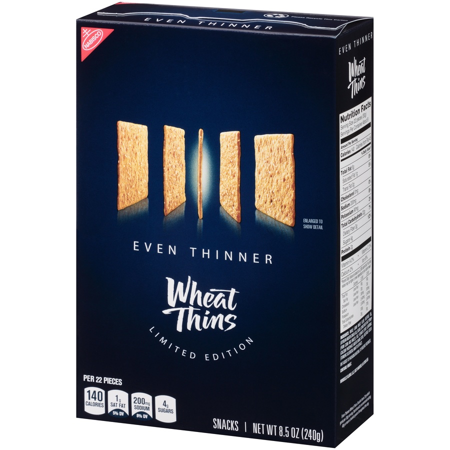 slide 3 of 8, Wheat Thin Original Thinner Crackers, 8.5 oz