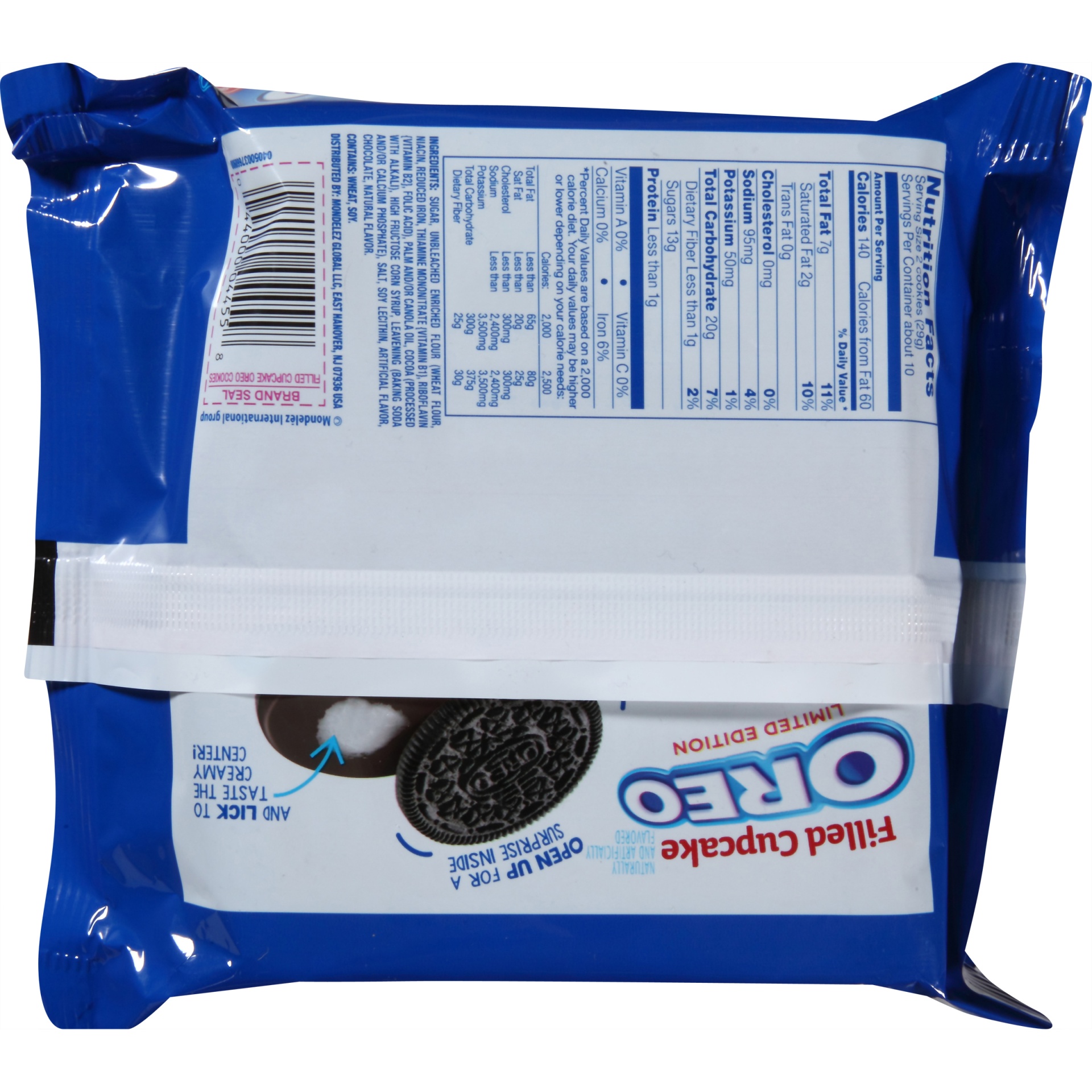 slide 4 of 6, Oreo With Filled Cupcake Creme Chocolate Sandwich Cookies - Limited Edition, 10.7 oz