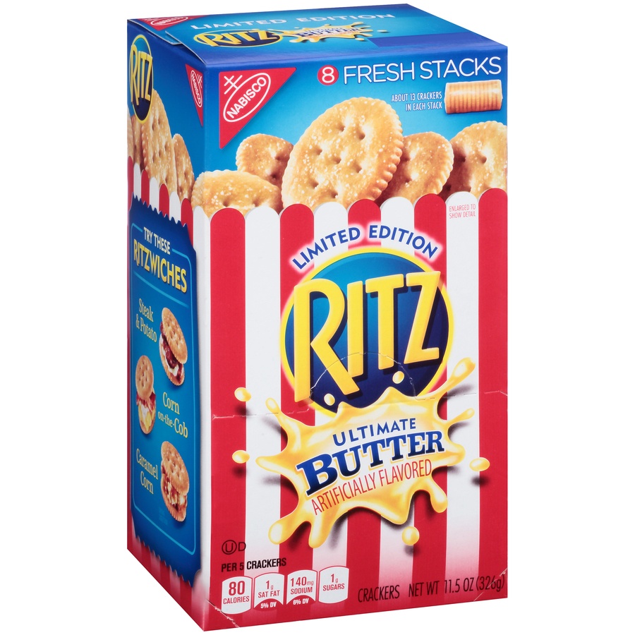 slide 2 of 8, Ritz Freshstack Ultimate Butter Crackers, 11.8 oz