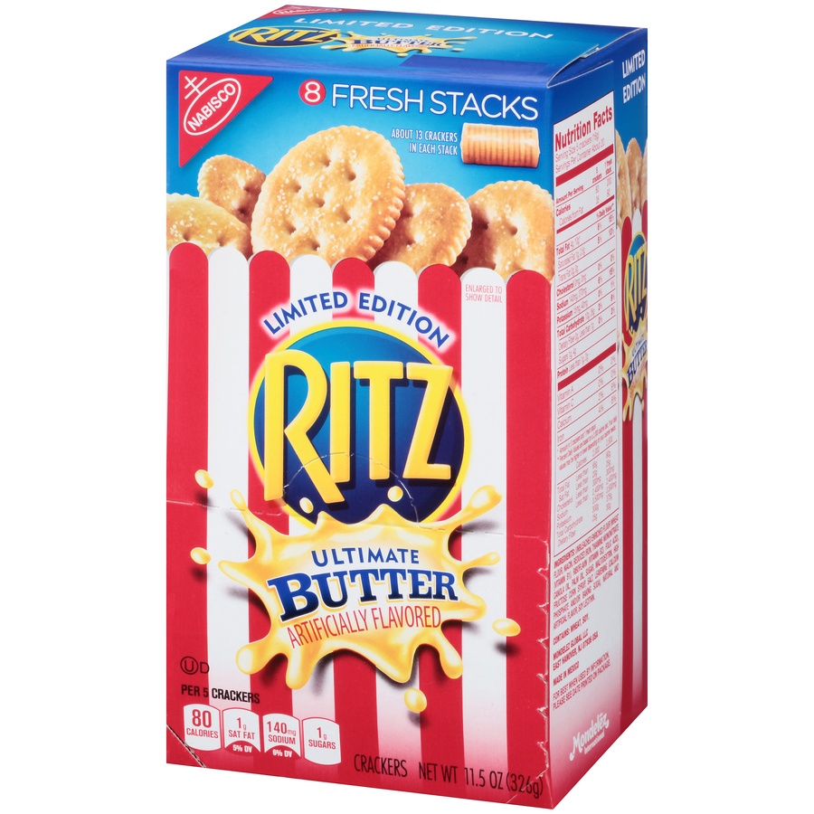 slide 3 of 8, Ritz Freshstack Ultimate Butter Crackers, 11.8 oz