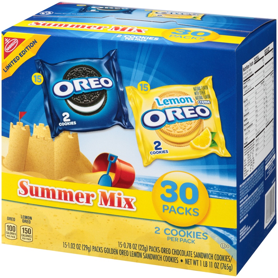 slide 3 of 8, Oreo Cookies, Summer Mix, 30 ct