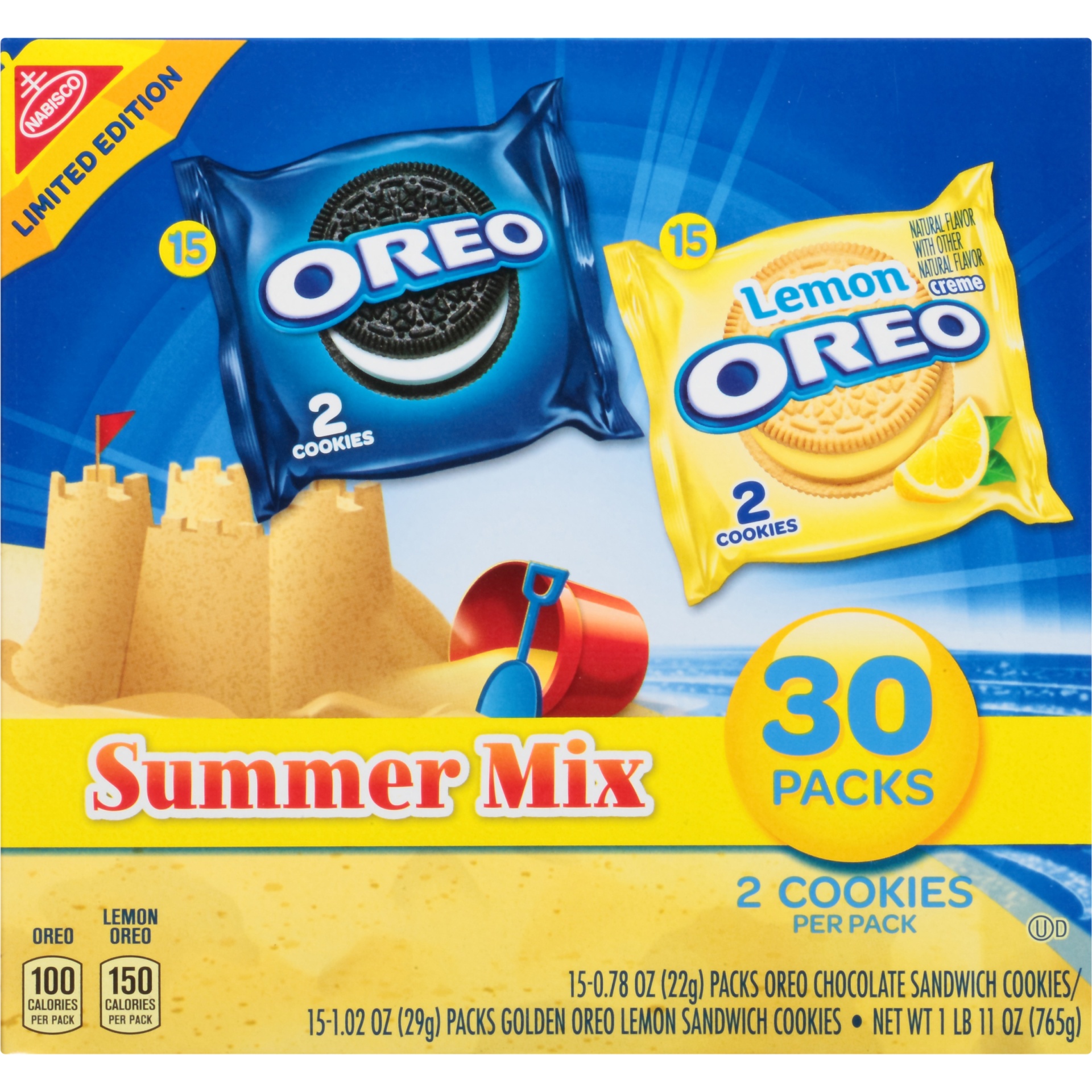 slide 6 of 8, Oreo Cookies, Summer Mix, 30 ct