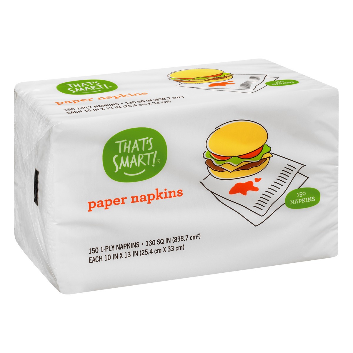 slide 9 of 13, That's Smart! 1-Ply Paper Napkins 150 ea, 150 ct