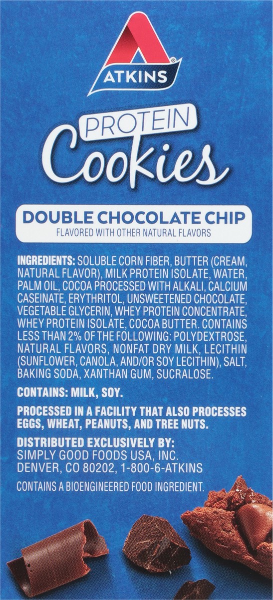 slide 4 of 9, Atkins Snack Protein Cookie Double Chocolate Chip, 4 ct