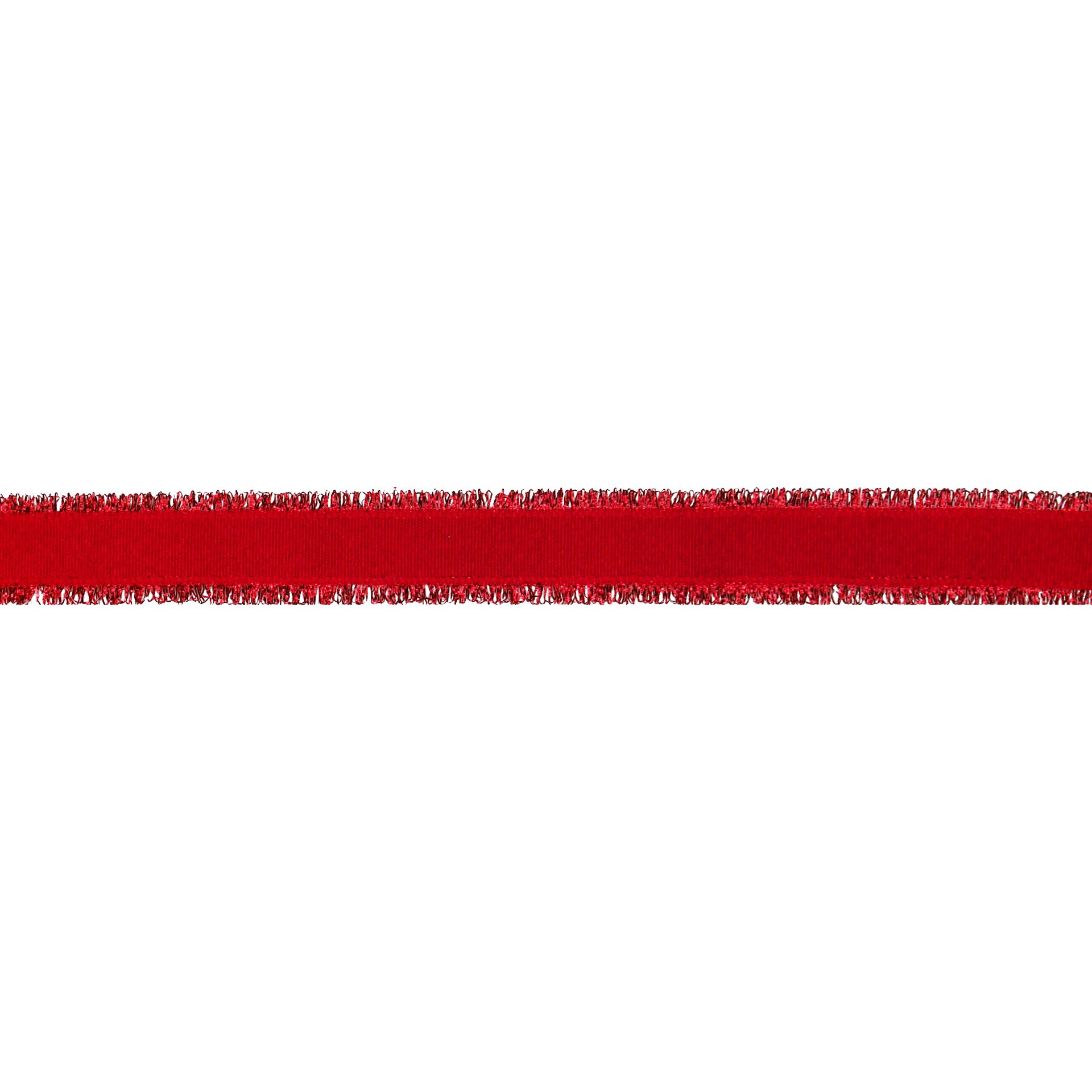 slide 2 of 3, 2.5" X 20ft. Red Tinsel Edges Wired Ribbon By Celebrate It, 7/8 in x 30 ft
