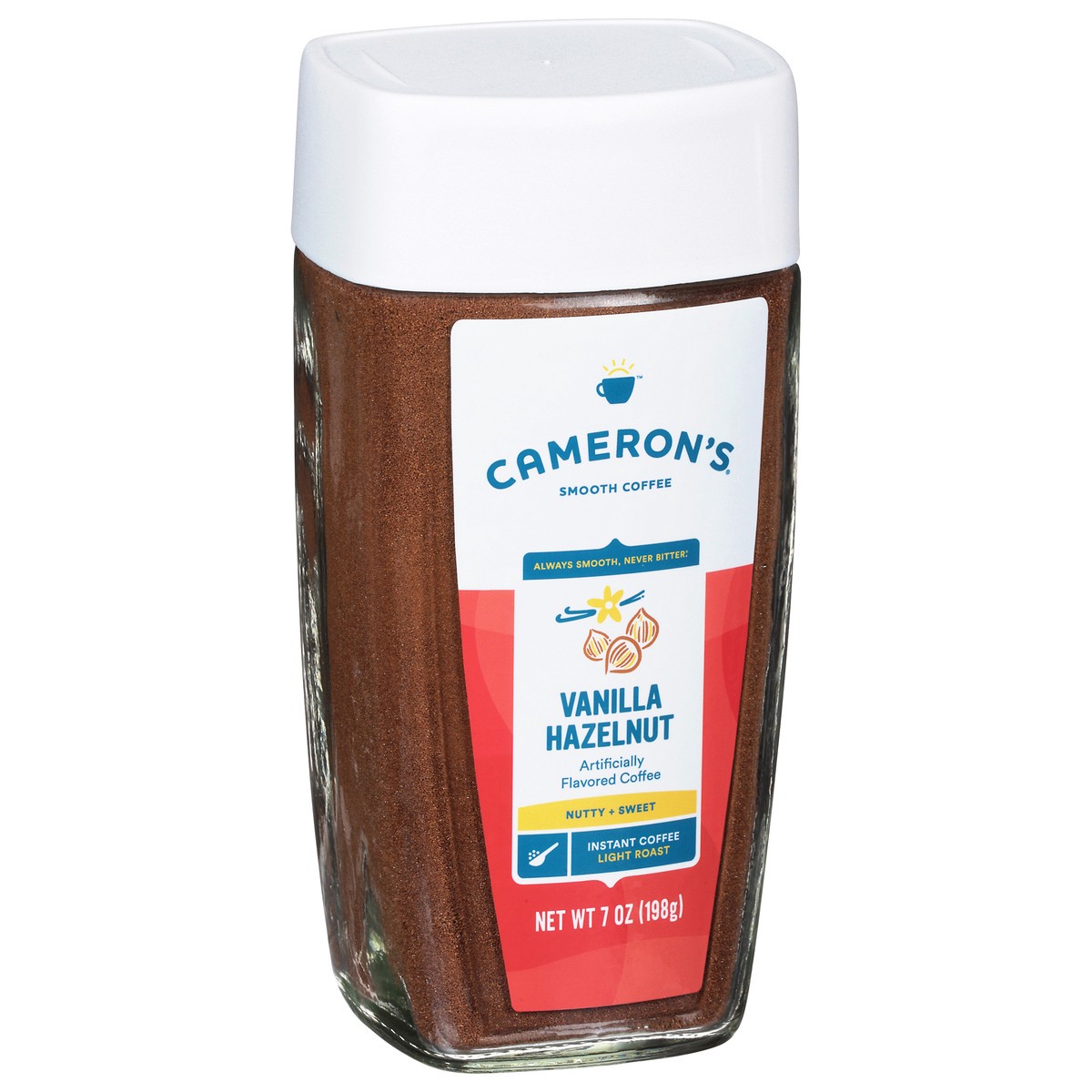 slide 8 of 9, Cameron's Coffee Instant Coffee Jar, Vanilla Hazelnut, 7oz, 7 oz
