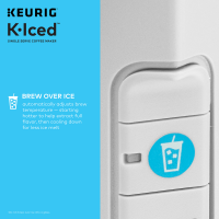 slide 19 of 29, Keurig K-Iced Brewer White, 1 ct