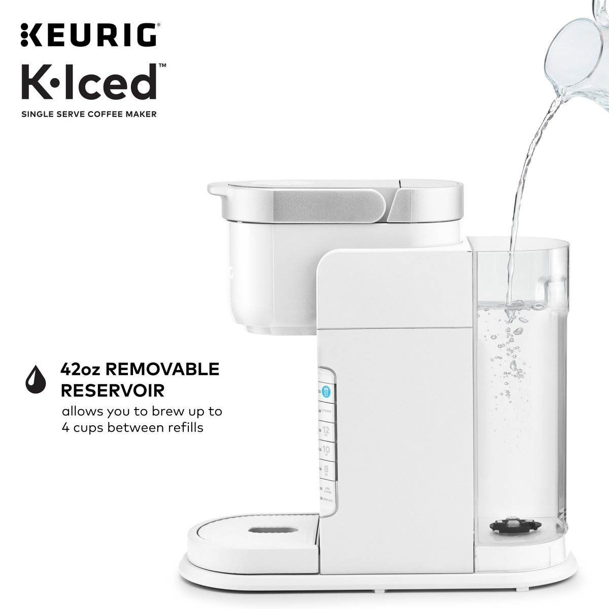 slide 21 of 29, Keurig K-Iced Brewer White, 1 ct