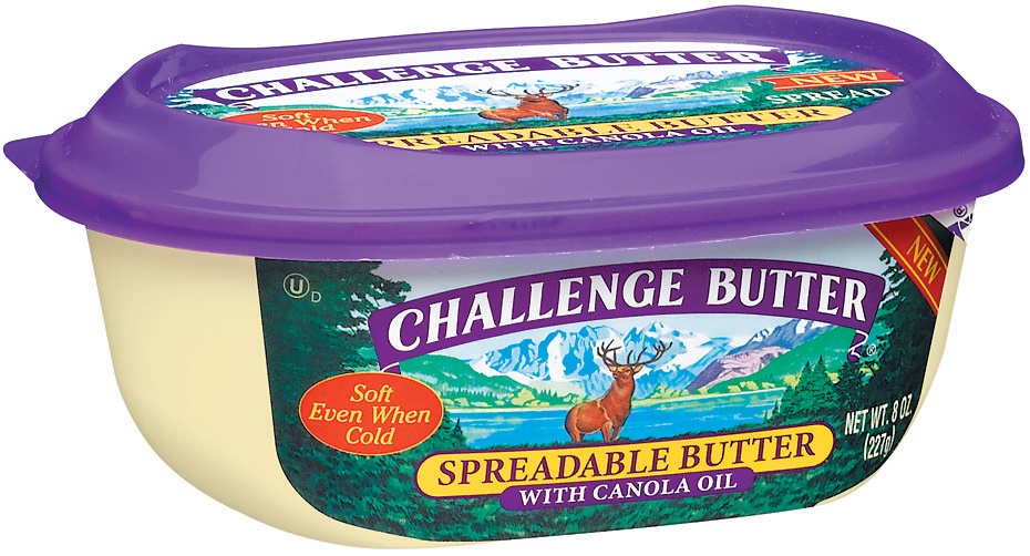 slide 2 of 3, Challenge Dairy Challenge Spreadable Butter-Canola, 8 oz