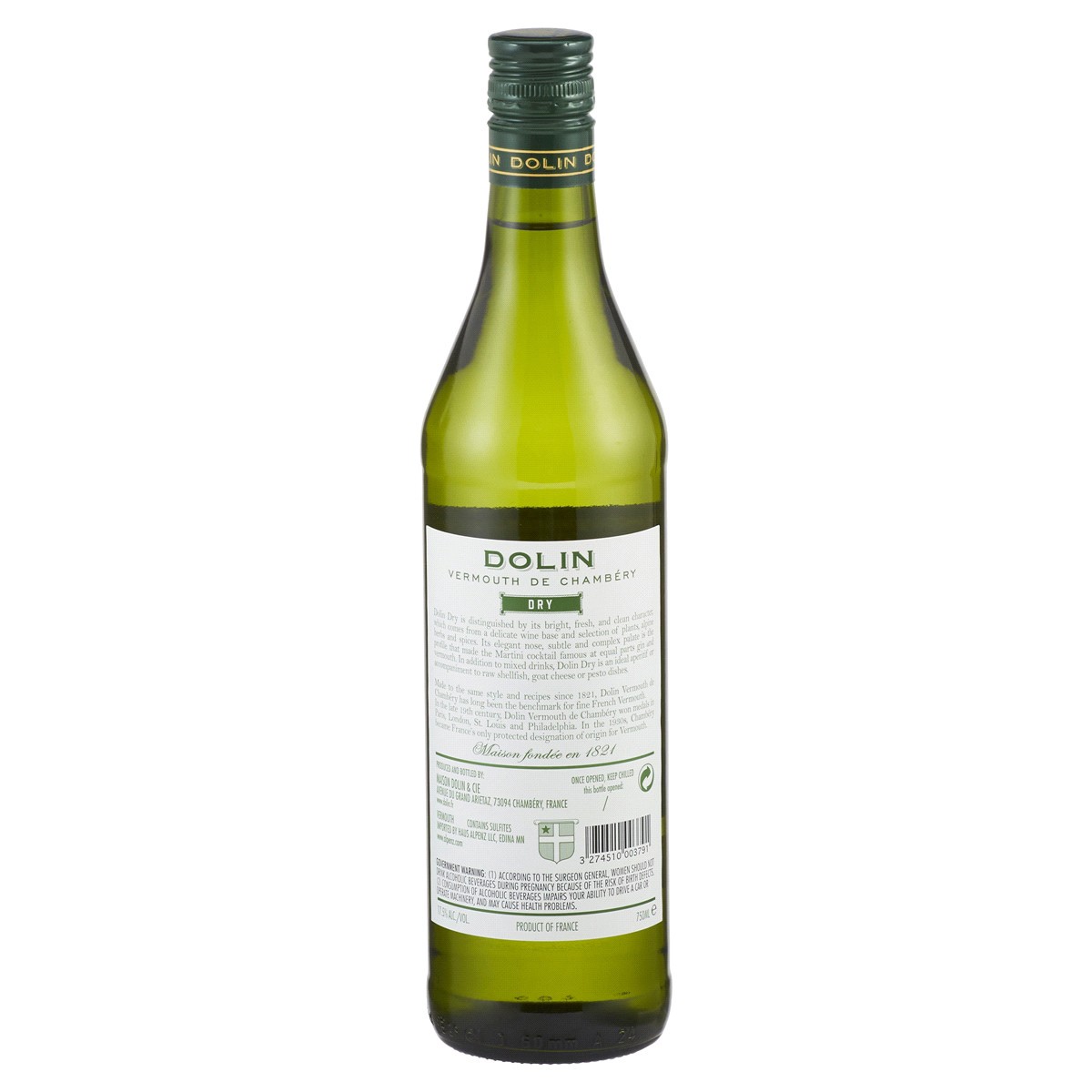 slide 2 of 2, Dolin Dry Vermouth de Chambery, 750 ml