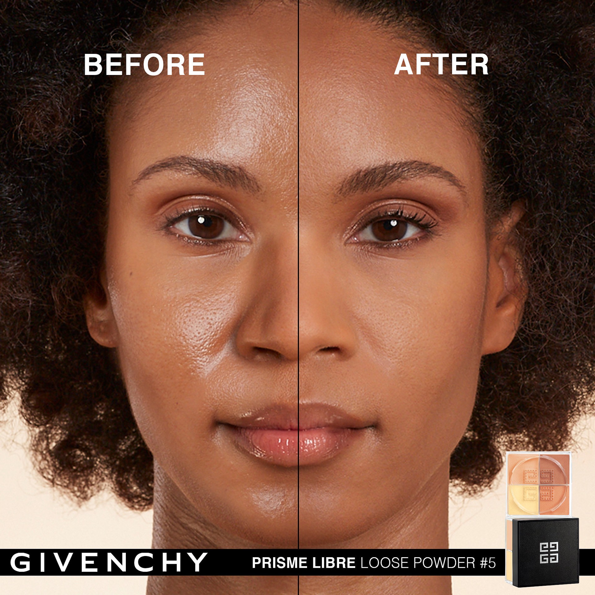 slide 4 of 9, Givenchy Prisme Libre Loose Setting and Finishing Powder 5 Popeline Mimosa, 0.42 oz/ 14.50 ml