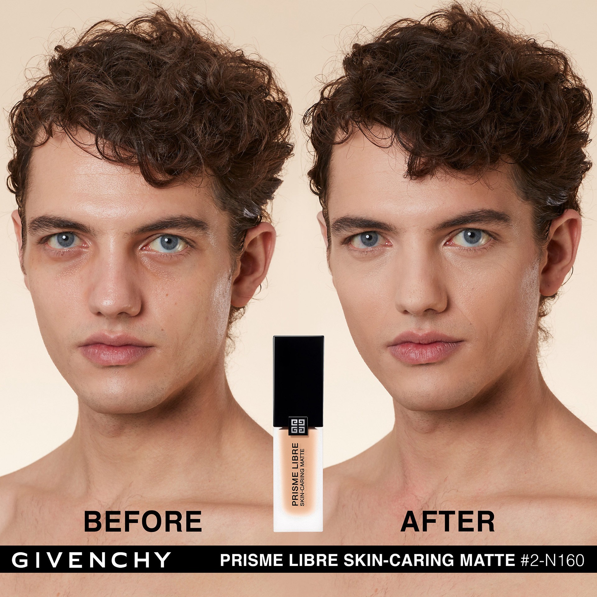 slide 7 of 9, Givenchy Prisme Libre Skin-Caring Matte Foundation 2-N160, 1 oz/ 30 ml