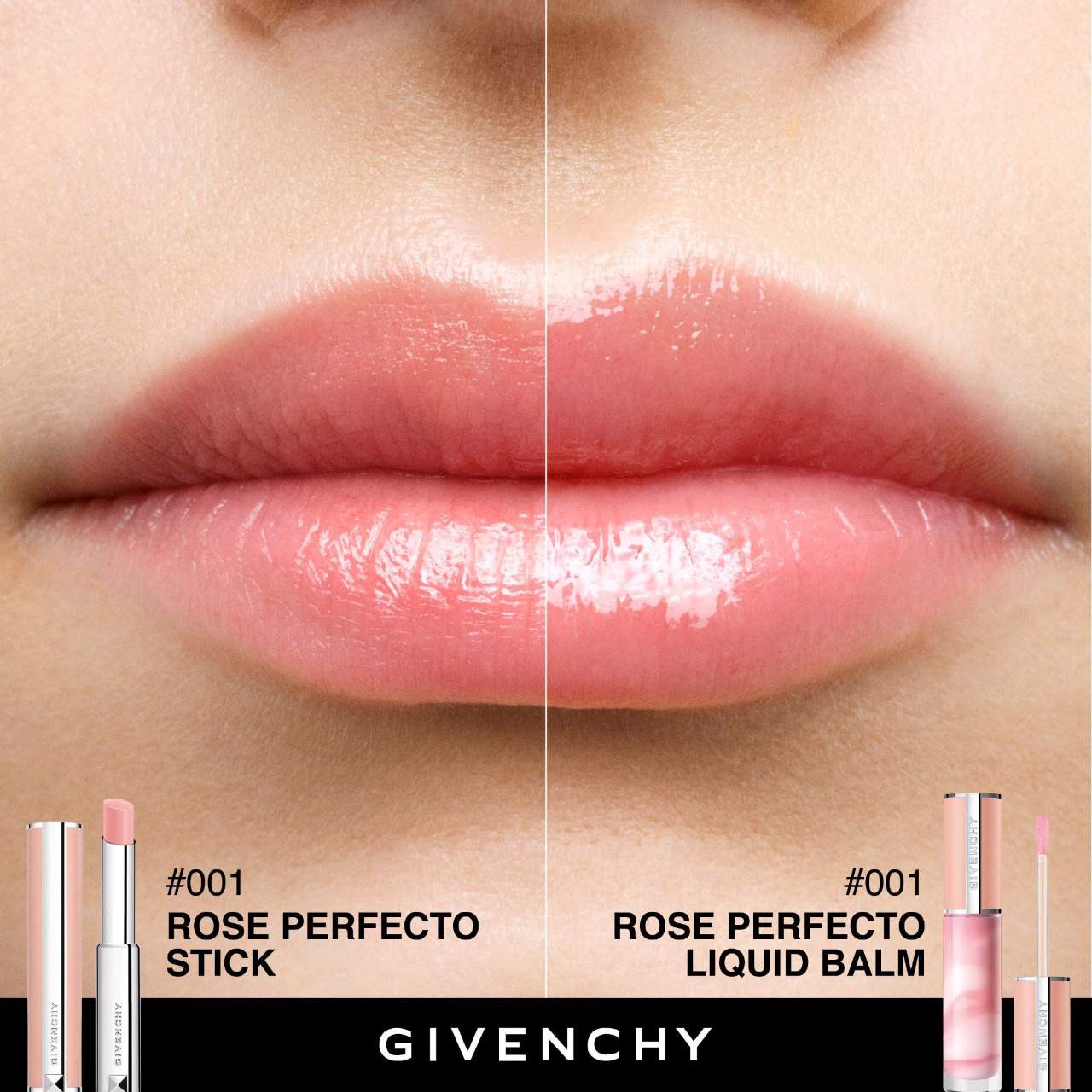 slide 6 of 7, Givenchy Rose Perfecto Hydrating Tinted Lip Balm & Gloss 001 Pink Irresistible, .2 oz / ml