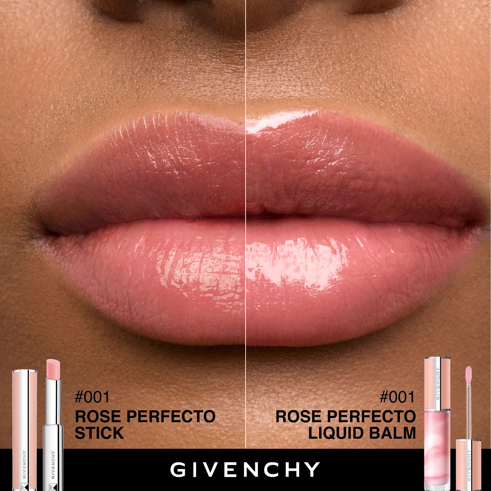 slide 7 of 7, Givenchy Rose Perfecto Hydrating Tinted Lip Balm & Gloss 001 Pink Irresistible, .2 oz / ml