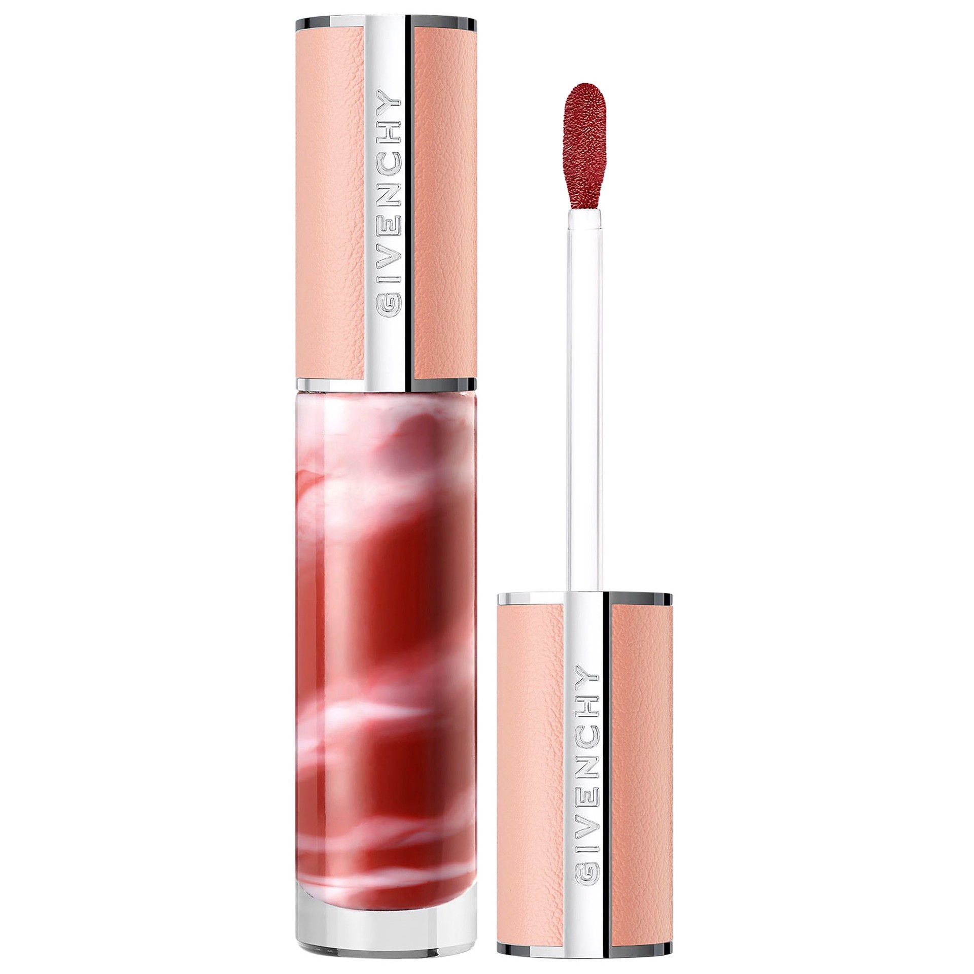 slide 1 of 7, Givenchy Rose Perfecto Hydrating Tinted Lip Balm & Gloss 117 Chilling Brown, 0.2 oz/ 6 ml