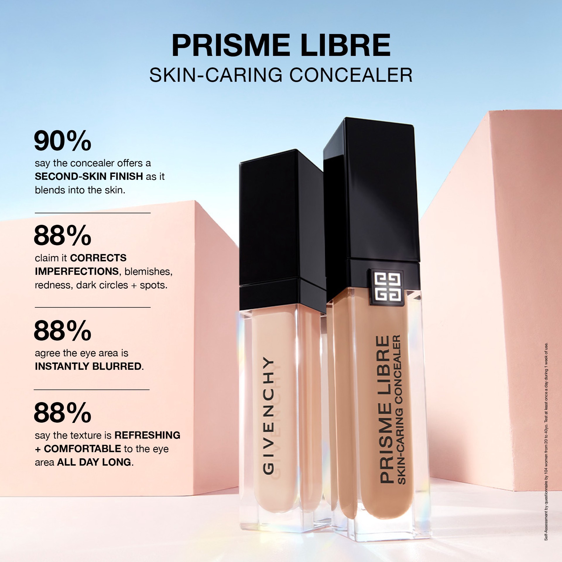slide 6 of 7, Givenchy Prisme Libre Skin-Caring 24H Hydrating + Radiant + Correcting Creamy Concealer N390, 0.37 oz
