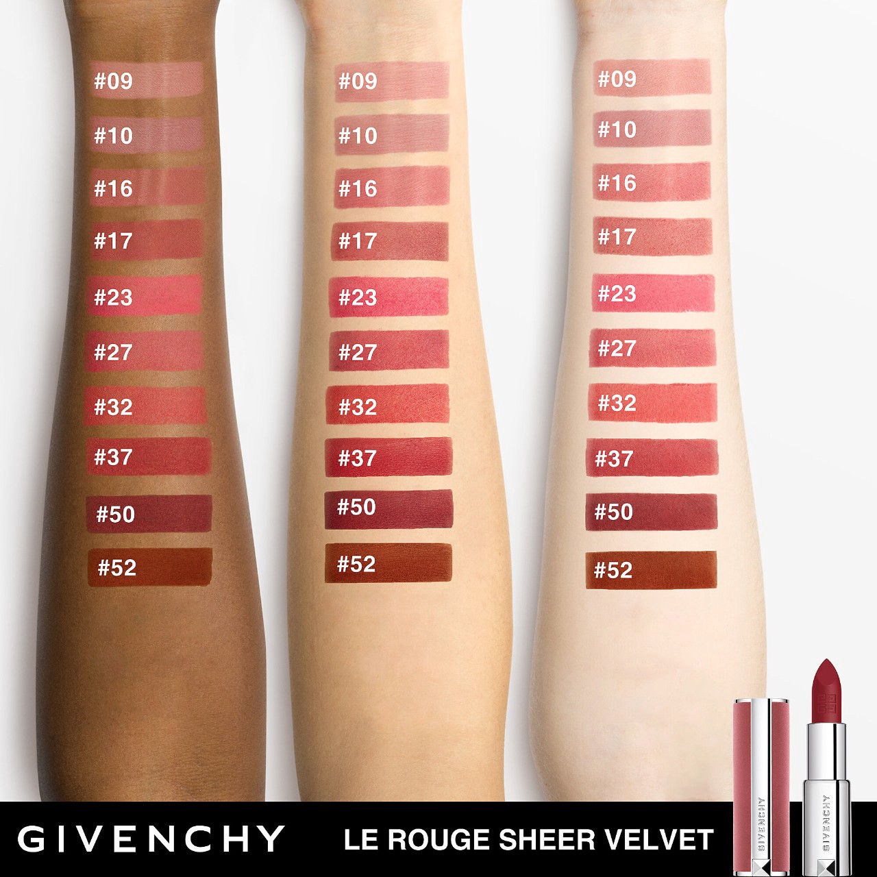 slide 2 of 6, Givenchy Le Rouge Sheer Velvet Matte Lipstick 09 Beige Sable, 1 ct