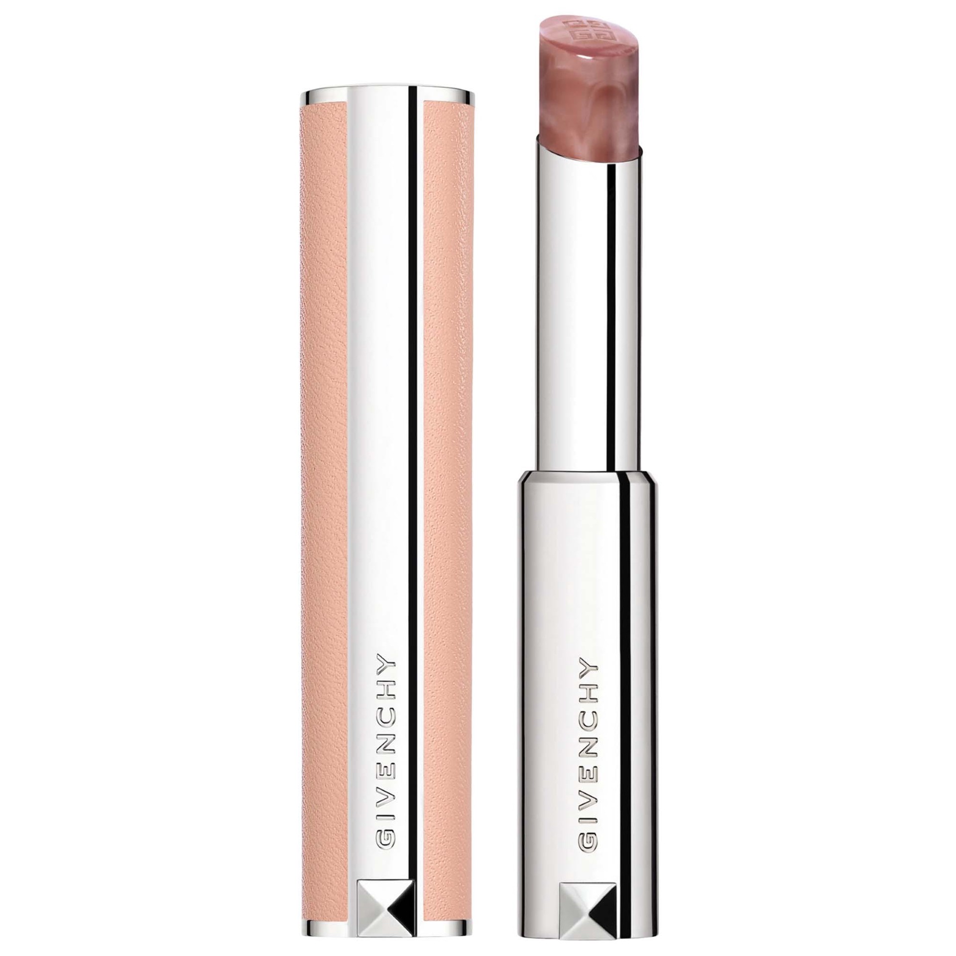 slide 1 of 5, Givenchy Rose Perfecto Lip Balm 24H Hydration 111 Soft Nude, 0.09 oz; 2.8 grams