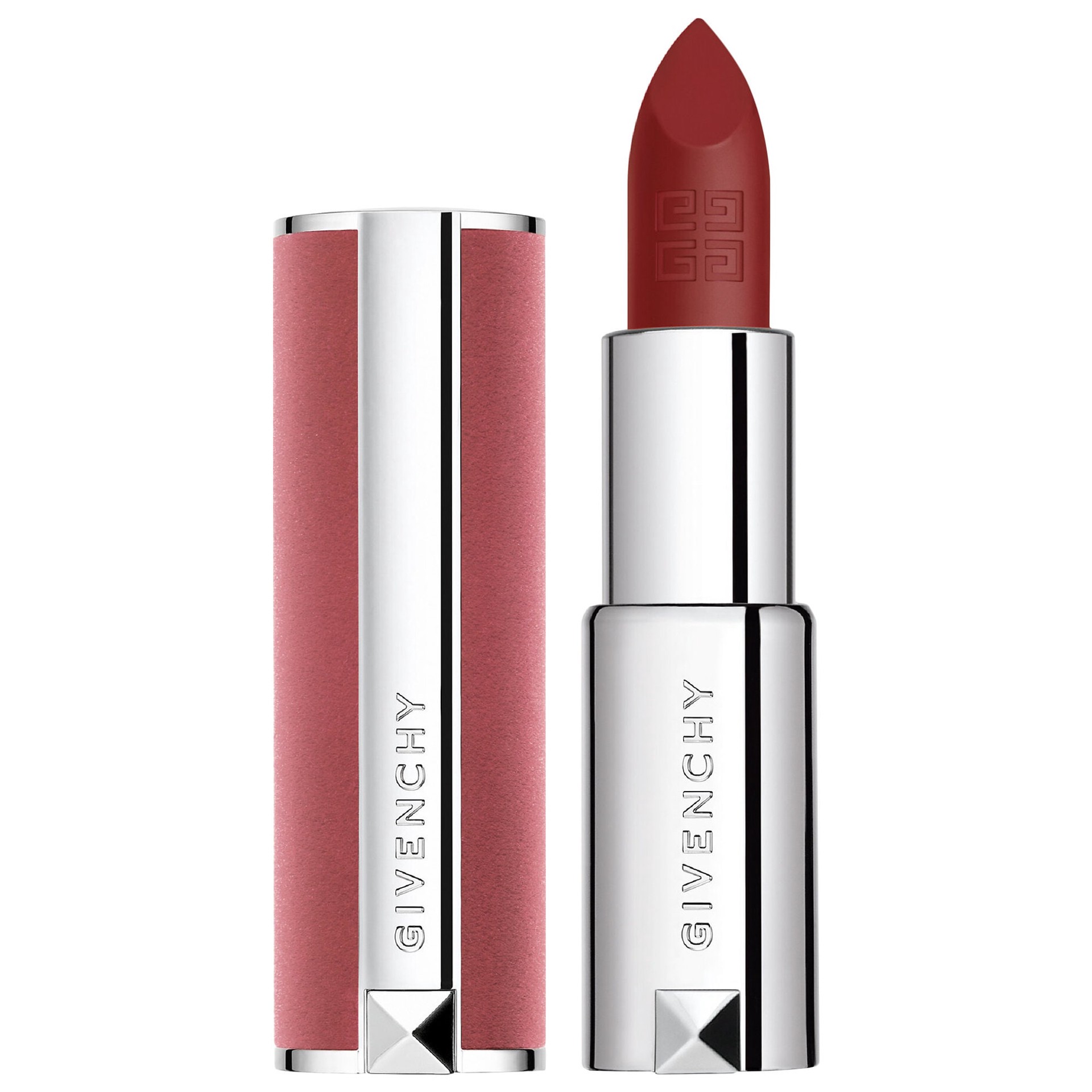 slide 1 of 6, Givenchy Le Rouge Sheer Velvet Matte Lipstick 17 Rouge Erable, 0.12 oz/ 3.4 gram