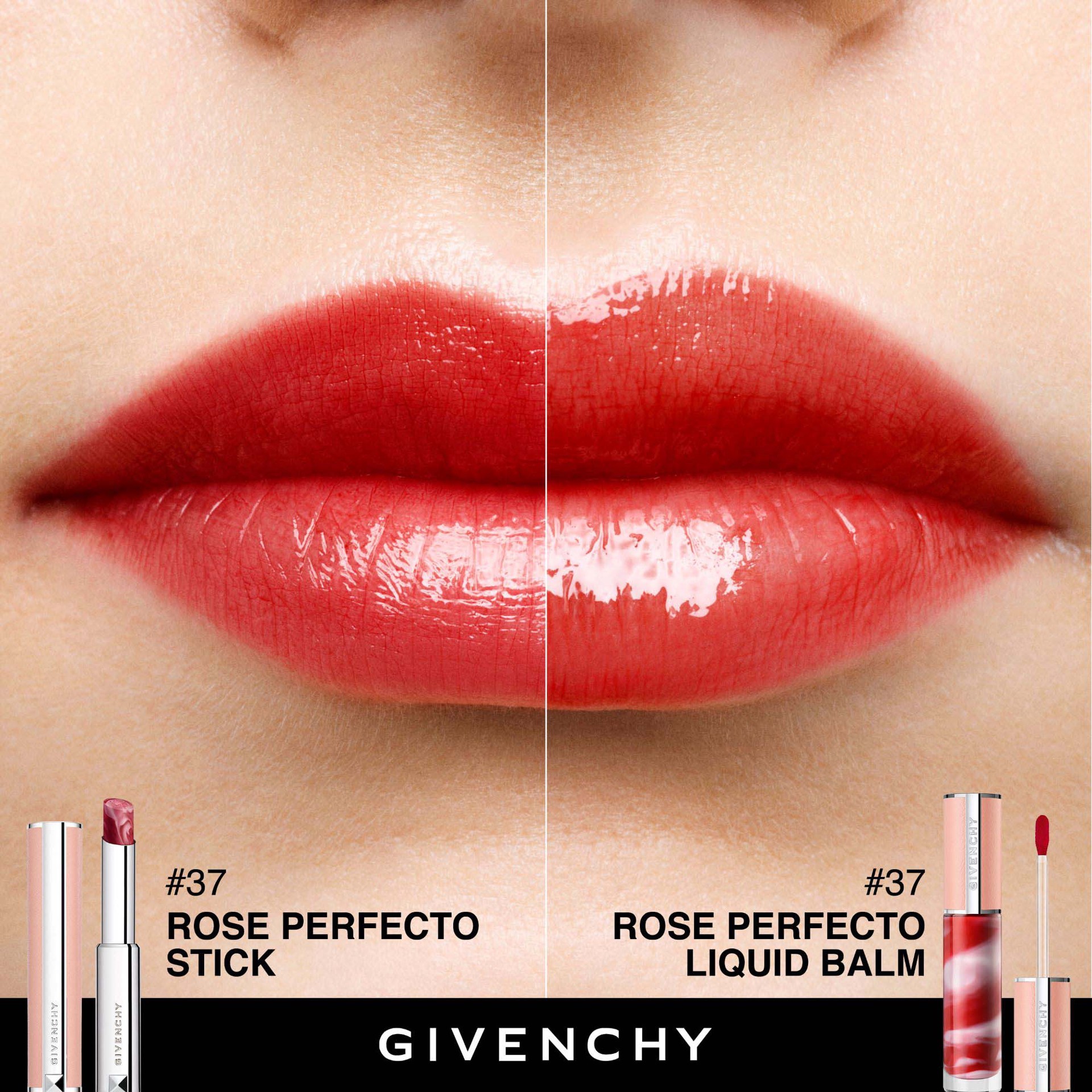 slide 6 of 7, Givenchy Rose Perfecto Lip Balm 24H Hydration 037 Rouge Grainé, 0.09 oz/ 2.8 gram